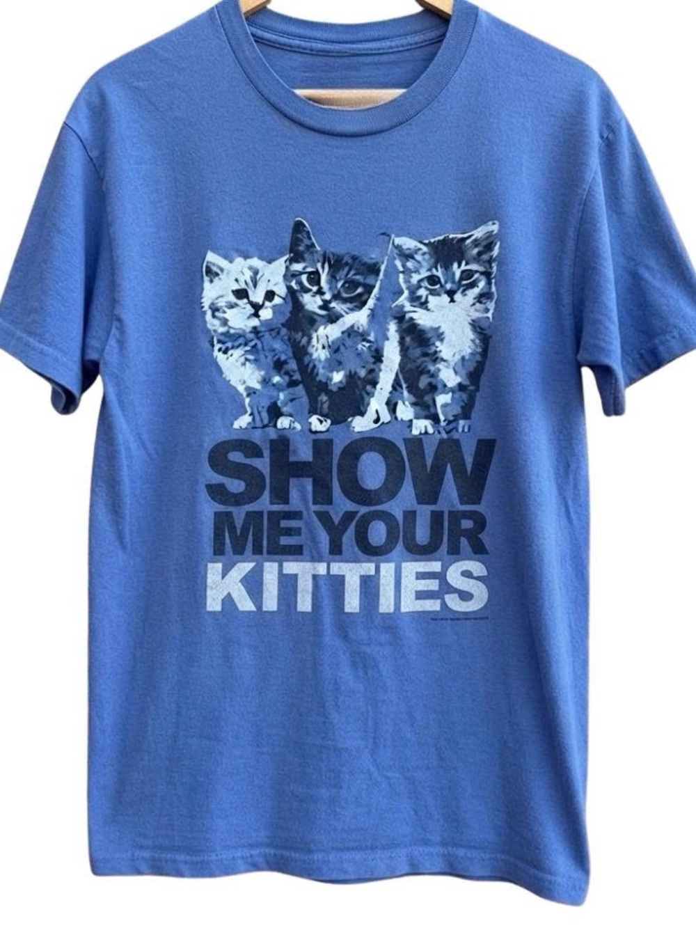Blue Cat Graphic Tee - Show Me Your Kitties